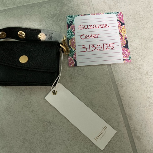 Hammitt Black Leather Ornament Bag - Picture 2 of 2